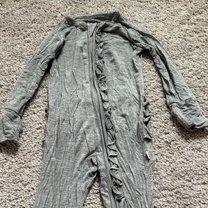Little Sleepies Gray Ruffles